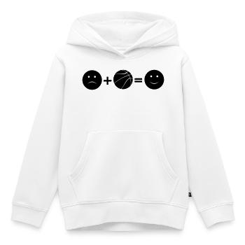 Basketball Sport - Kinder Premium Organic Hoodie - Weiß - Vorne - AI Model Kid Female (0cm)