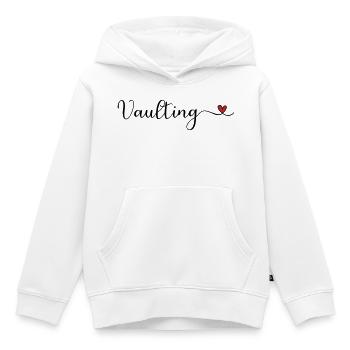 Vaulting Heart - Kinder Premium Organic Hoodie - Weiß - Vorne - AI Model Kid Female (0cm)