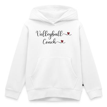 Volleyball-Trainer - Kinder Premium Organic Hoodie - Weiß - Vorne - AI Model Kid Female (0cm)