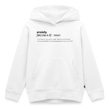 Definition of anxiety - Kinder Premium Organic Hoodie - Weiß - Vorne - AI Model Kid Female (0cm)