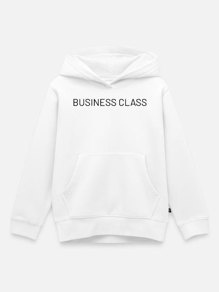 Business_Class_01 - Kinder Premium Organic Hoodie - Weiß