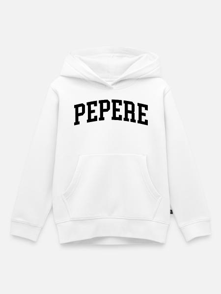 Pepere Französischer Opa Pepere - Kinder Premium Organic Hoodie - Weiß
