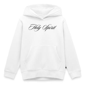 Heiliger Geist Kursiver Glaube Kalligraphie-Design - Kinder Premium Organic Hoodie - Weiß - Vorne - AI Model Kid Female (0cm)