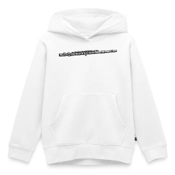 Flöte Musik - Kinder Premium Organic Hoodie - Weiß - Vorne - AI Model Kid Female (0cm)