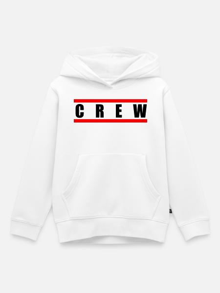 Crew - Kinder Premium Organic Hoodie - Weiß