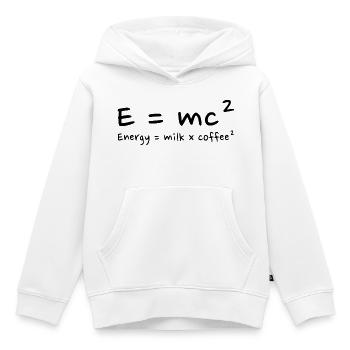 Kaffeeliebhaber Wissenschaftlicher Humor - Kinder Premium Organic Hoodie - Weiß - Vorne - AI Model Kid Female (0cm)