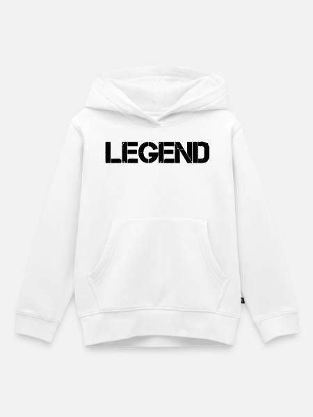 Legend - Kinder Premium Organic Hoodie - Weiß