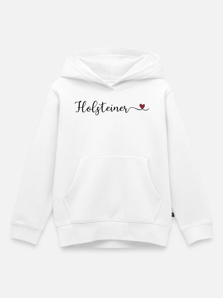 Holsteiner - Kinder Premium Organic Hoodie - Weiß