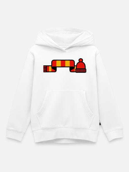 Fanschal Muetze Stadion Logo - Kinder Premium Organic Hoodie - Weiß