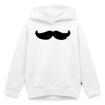 Bart Schnurrbart - Kinder Premium Organic Hoodie - Weiß - Vorne - AI Model Kid Female (0cm)
