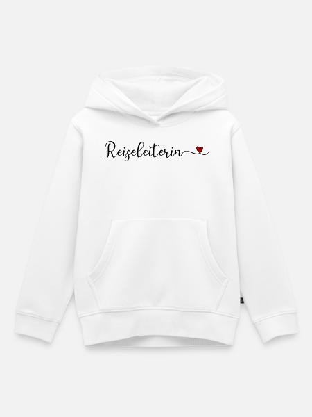 Reiseleiterin - Kinder Premium Organic Hoodie - Weiß