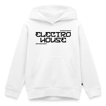 Electro House - Kinder Premium Organic Hoodie - Weiß - Vorne - AI Model Kid Female (0cm)