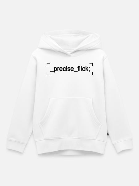 precise flick - Kinder Premium Organic Hoodie - Weiß