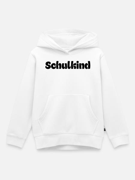 SCHULKIND 2026, EINSCHULUNG, ERSTKLÄSSLER GESCHENK - Kinder Premium Organic Hoodie - Weiß