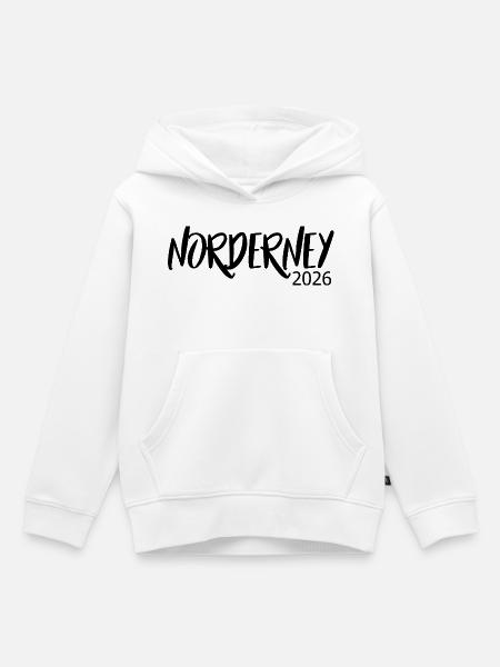 Norderney_2026 - Kinder Premium Organic Hoodie - Weiß