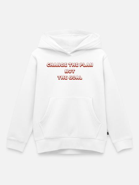Ziel - Kinder Premium Organic Hoodie - Weiß