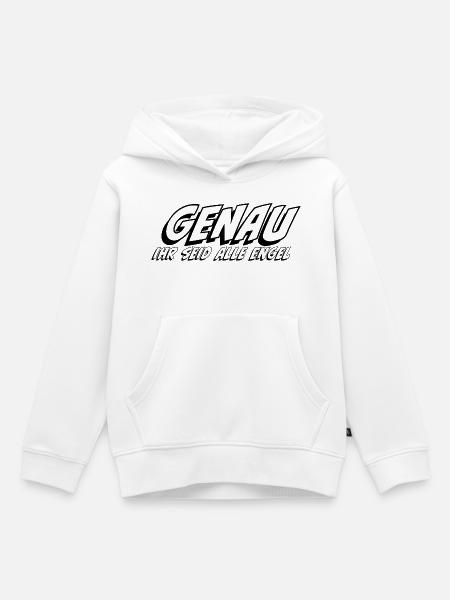 Genau ihr seid alle Engel - Kinder Premium Organic Hoodie - Weiß
