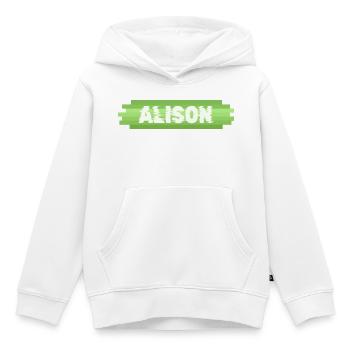 Heldin Alison - Kinder Premium Organic Hoodie - Weiß - Vorne - AI Model Kid Female (0cm)