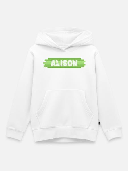 Heldin Alison - Kinder Premium Organic Hoodie - Weiß