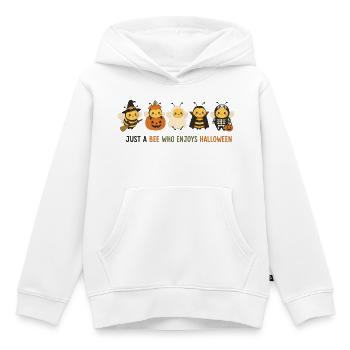 Bienen-Halloween-Parade - Kinder Premium Organic Hoodie - Weiß - Vorne - AI Model Kid Female (0cm)