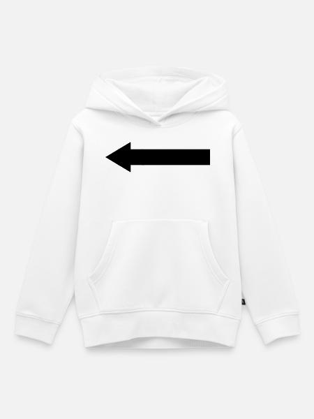 Pfeile - Kinder Premium Organic Hoodie - Weiß