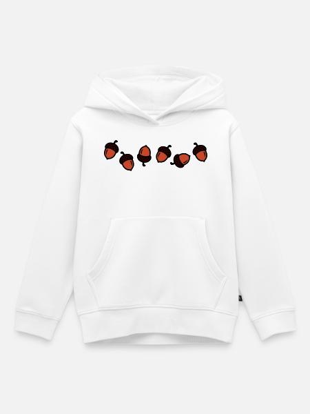 Eichel Comic - Kinder Premium Organic Hoodie - Weiß