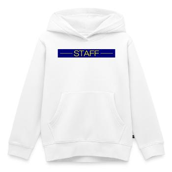 Staff - Kinder Premium Organic Hoodie - Weiß - Vorne - AI Model Kid Female (0cm)