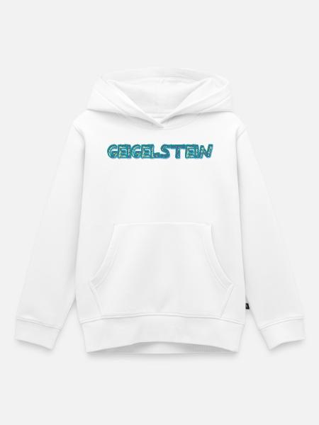 Geigelstein als Trekking - Kinder Premium Organic Hoodie - Weiß