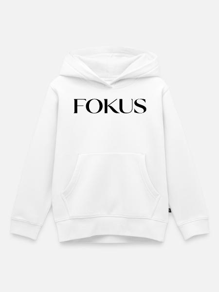 Fokus - Kinder Premium Organic Hoodie - Weiß