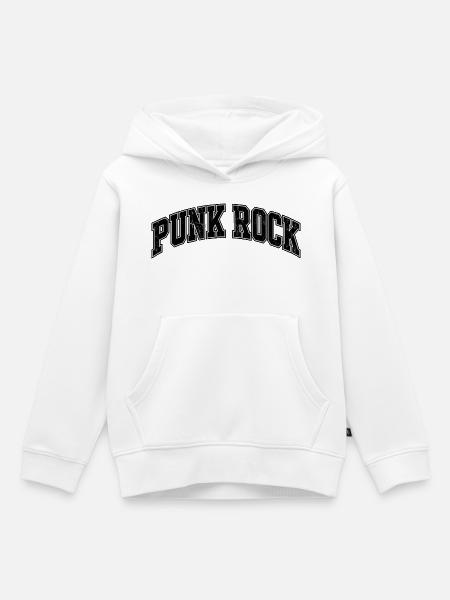 Punk Rock Schriftzug - Kinder Premium Organic Hoodie - Weiß
