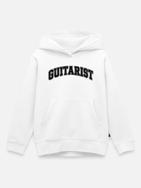 Gitarist Sternenbogen - Kinder Premium Organic Hoodie - Weiß