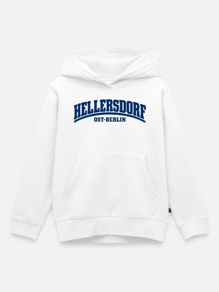 Hellersdorf - Ost-Berlin - Bezirk - Deutschland - Kinder Premium Organic Hoodie - Weiß
