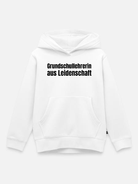 Grundschullehrerin aus Leidenschaft Geschenk - Kinder Premium Organic Hoodie - Weiß