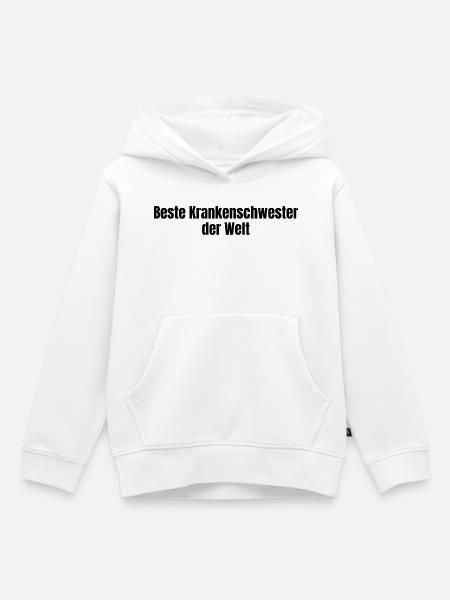 Beste Krankenschwester der Welt Geschenk - Kinder Premium Organic Hoodie - Weiß
