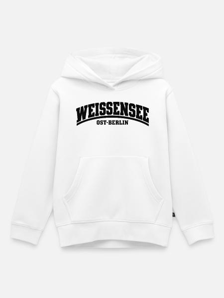 Weißensee - Ost-Berlin - Bezirk - Deutschland - Kinder Premium Organic Hoodie - Weiß