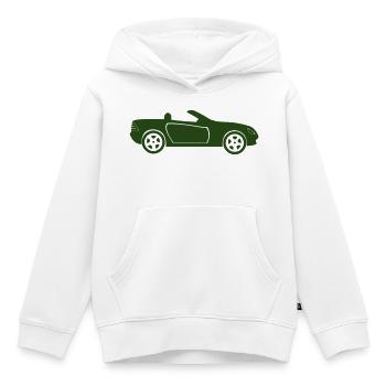 Auto Cabrio Silhouette - Kinder Premium Organic Hoodie - Weiß - Vorne - AI Model Kid Female (0cm)