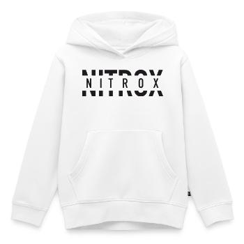Nitrox Split Text Logo für SCUBA Taucher - Kinder Premium Organic Hoodie - Weiß - Vorne - AI Model Kid Female (0cm)