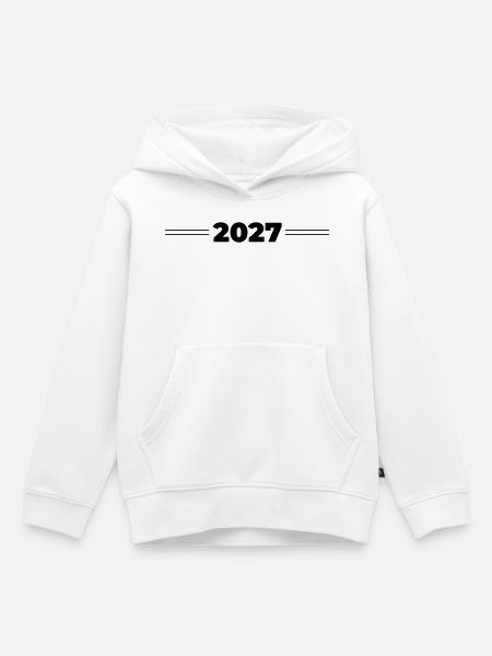 2027 Jahr - Kinder Premium Organic Hoodie - Weiß