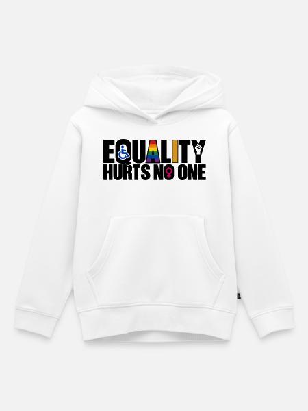 Equality Hurts No One – Gleichberechtigung - Kinder Premium Organic Hoodie - Weiß
