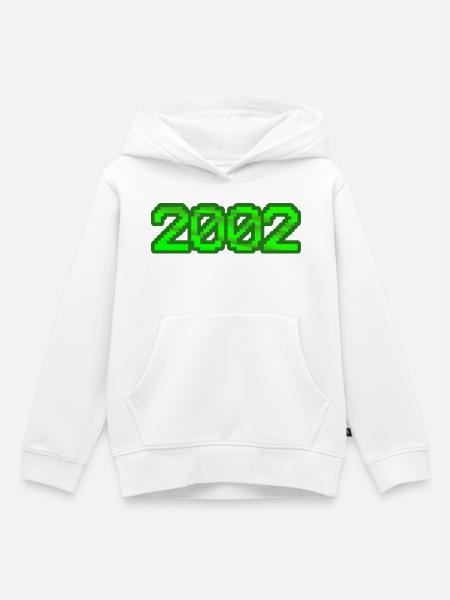 Nerd 2002 - Kinder Premium Organic Hoodie - Weiß
