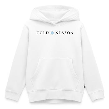 Cold Season - Kinder Premium Organic Hoodie - Weiß - Vorne - AI Model Kid Female (0cm)