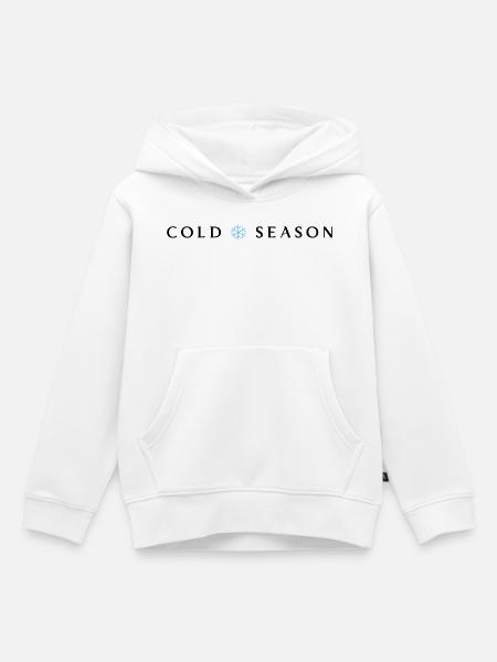 Cold Season - Kinder Premium Organic Hoodie - Weiß