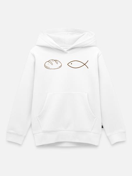 Laibe und Fisch - Kinder Premium Organic Hoodie - Weiß