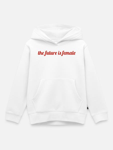 the future - Kinder Premium Organic Hoodie - Weiß