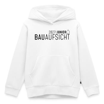 Junior Bauaufsicht 2027 - Kinder Premium Organic Hoodie - Weiß - Vorne - AI Model Kid Female (0cm)
