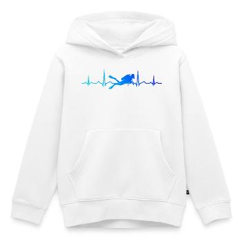 Geschenkidee für einen Freediver mit Gerätetauchen - Kinder Premium Organic Hoodie - Weiß - Vorne - AI Model Kid Female (0cm)