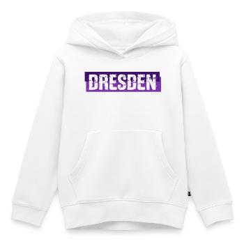 Dresden Banner - Sachsen - Deutschland - Kinder Premium Organic Hoodie - Weiß - Vorne - AI Model Kid Female (0cm)