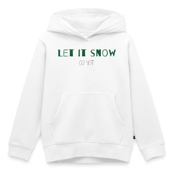 Let It Snow or Not – Trockenes Weihnachtsstatement - Kinder Premium Organic Hoodie - Weiß - Vorne - AI Model Kid Female (0cm)
