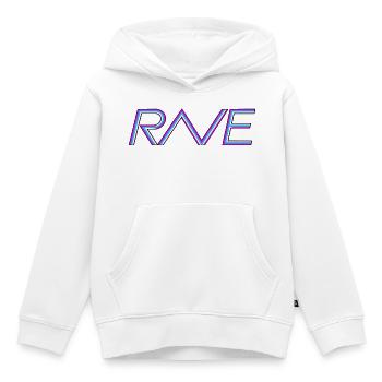 Rave-Ligatur - Kinder Premium Organic Hoodie - Weiß - Vorne - AI Model Kid Female (0cm)