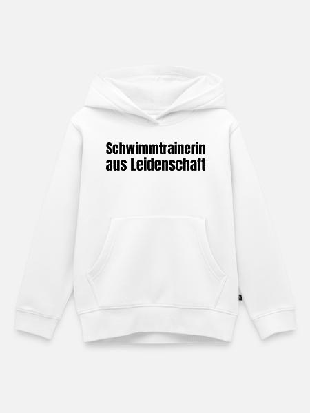 Schwimmtrainerin aus Leidenschaft Verein Geschenk - Kinder Premium Organic Hoodie - Weiß
